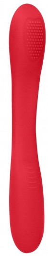 Красный двухсторонний вибратор Flex - 21,5 см. фото 1 — pink-kiss
