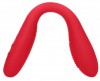 Красный двухсторонний вибратор Flex - 21,5 см. фото 2 — pink-kiss