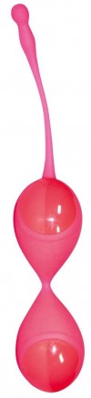 Розовые вагинальные шарики с хвостиком для извлечения фото 1 — pink-kiss