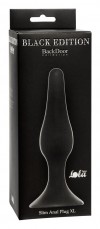 Чёрная анальная пробка Slim Anal Plug XL - 15,5 см. фото 3 — pink-kiss