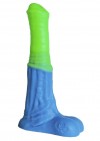 Зелёно-голубой фаллоимитатор "Пегас Medium" - 24 см. фото 1 — pink-kiss