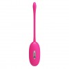 Ярко-розовое виброяйцо Doreen с электростимуляцией и управлением через приложение фото 3 — pink-kiss
