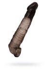 Чёрная насадка на пенис - 22,5 см. фото 1 — pink-kiss