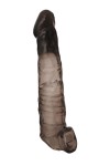 Чёрная насадка на пенис - 22,5 см. фото 2 — pink-kiss