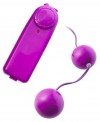 Фиолетовые вагинальные шарики с вибрацией фото 1 — pink-kiss
