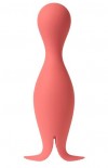 Коралловый раздвоенный вибромассажер Siren для клиторального массажа фото 4 — pink-kiss