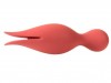 Коралловый раздвоенный вибромассажер Siren для клиторального массажа фото 5 — pink-kiss