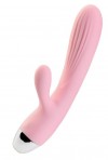 Розовый вибратор-пульсатор с функцией подогрева Milly - 20 см. фото 1 — pink-kiss
