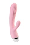Розовый вибратор-пульсатор с функцией подогрева Milly - 20 см. фото 3 — pink-kiss