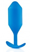Синяя пробка для ношения B-vibe Snug Plug 5 - 14 см. фото 1 — pink-kiss