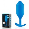 Синяя пробка для ношения B-vibe Snug Plug 5 - 14 см. фото 4 — pink-kiss