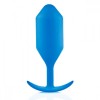 Синяя пробка для ношения B-vibe Snug Plug 5 - 14 см. фото 5 — pink-kiss