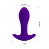 Фиолетовая анальная втулка с вибрацией - 10,5 см. фото 4 — pink-kiss