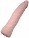 Телесный фаллоимитатор с шипиками под головкой - 18,5 см. фото 3 — pink-kiss