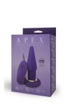 Фиолетовая анальная вибропробка APEX BUTT PLUG LARGE PURPLE - 15 см. фото 2 — pink-kiss