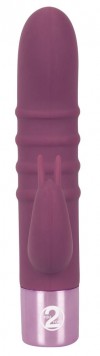 Фиолетовый вибратор-кролик с ребрышками Rabbit Vibe - 16 см. фото 2 — pink-kiss