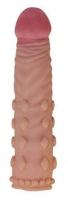 Телесная насадка-фаллос Super-Realistic Penis - 18 см. фото 1 — pink-kiss