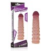 Телесная насадка-фаллос Super-Realistic Penis - 18 см. фото 2 — pink-kiss