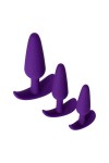 Набор из 3 фиолетовых анальных втулок A-toys фото 3 — pink-kiss