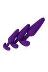 Набор из 3 фиолетовых анальных втулок A-toys фото 5 — pink-kiss