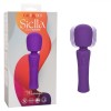 Фиолетовый ванд Stella Liquid Silicone Massager - 17,25 см. фото 2 — pink-kiss