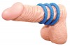 Набор из трех синих силиконовых колец фото 2 — pink-kiss