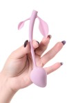 Розовый силиконовый вагинальный шарик с лепесточками фото 6 — pink-kiss