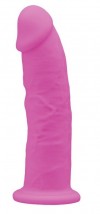 Розовый, светящийся в темноте фаллоимитатор Model 2 - 15,4 см. фото 1 — pink-kiss