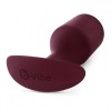 Бордовая пробка для ношения B-vibe Snug Plug 5 - 14 см. фото 2 — pink-kiss