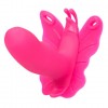 Розовая вибробабочка на ремешках Silicone Remote Venus Penis фото 2 — pink-kiss