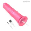 Розовый вибратор-реалистик с пультом ДУ - 22 см. фото 5 — pink-kiss