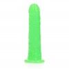 Зеленый люминесцентный фаллоимитатор на присоске - 17,5 см. фото 6 — pink-kiss