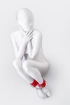 Красные оковы Anonymo из искусственной кожи фото 4 — pink-kiss