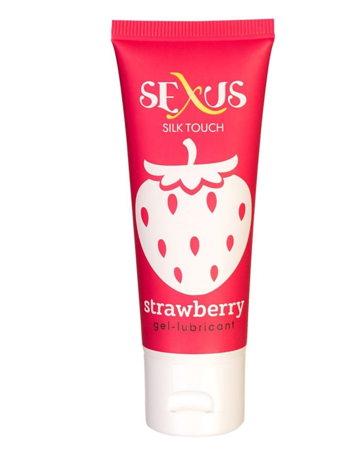 Увлажняющая гель-смазка с ароматом клубники Silk Touch Strawberry - 50 мл. фото 1 — pink-kiss