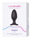 Черная анальная вибропробка HUSH 2 Size L - 12,1 см. фото 9 — pink-kiss