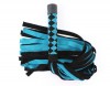 Черно-голубая замшевая плеть с ромбами на ручке - 58 см. фото 3 — pink-kiss