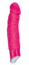 Розовый реалистичный вибратор с 7 режимами - 16 см. фото 1 — pink-kiss