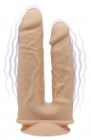 Телесный анально-вагинальный вибратор Model 1 - 19,5 см. фото 1 — pink-kiss