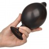 Черная расширяющаяся анальная пробка XL Silicone Inflatable Plug - 16 см. фото 4 — pink-kiss