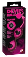 Вагинальные шарики в силиконовой оболочке Devils Balls  фото 2 — pink-kiss