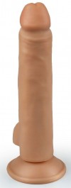 Телесный фаллоимитатор-реалистик на присоске - 16,5 см. фото 2 — pink-kiss