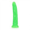 Зеленый люминесцентный фаллоимитатор на присоске - 22 см. фото 5 — pink-kiss