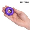 Фиолетовое фигурное эрекционное кольцо фото 4 — pink-kiss
