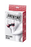 Красно-черные велюровые наручники Anonymo фото 13 — pink-kiss