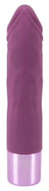 Фиолетовый вибратор-реалистик Realistic Vibe - 14,3 см. фото 3 — pink-kiss