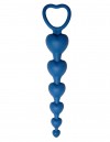 Синяя анальная цепочка Love Beam - 19 см. фото 1 — pink-kiss