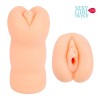 Телесный мастурбатор-вагина с 2 эрекционными кольцами фото 6 — pink-kiss