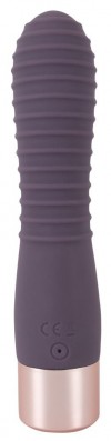 Фиолетовый вибратор с ребрышками Elegant Flexy Vibe - 15 см. фото 2 — pink-kiss