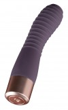 Фиолетовый вибратор с ребрышками Elegant Flexy Vibe - 15 см. фото 3 — pink-kiss