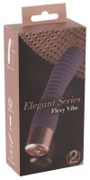 Фиолетовый вибратор с ребрышками Elegant Flexy Vibe - 15 см. фото 6 — pink-kiss
